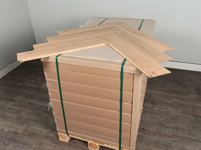 61 m2 parket eiken visgraat mutliplank - 750 x 130 x 14 mm - afbeelding 4 van  4