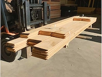 6.14 m2 rustiek eiken planken 18 mm mix 140 en 185mm breed - afbeelding 1 van  4
