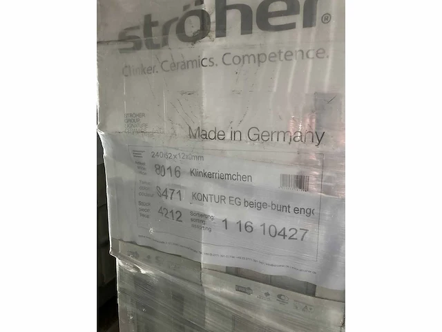 62 pallets steenstrips - afbeelding 3 van  4