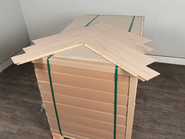 63 m2 parket eiken visgraat mutliplank - 660 x 110 x 14 mm - afbeelding 4 van  4