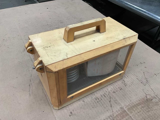 6359-75 vintage marine barograph - afbeelding 3 van  7