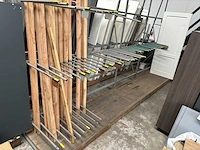 6,5 meter dubbelzijdige a magazijnstelling;