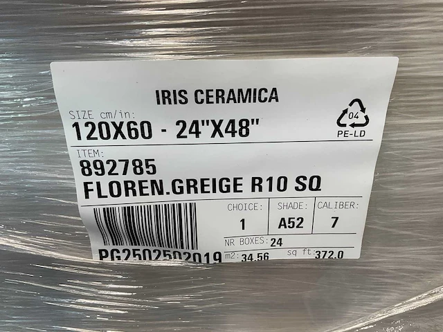 69,1m² iris ceramica - wand- en vloertegel - 120x60 cm - greige - afbeelding 6 van  8