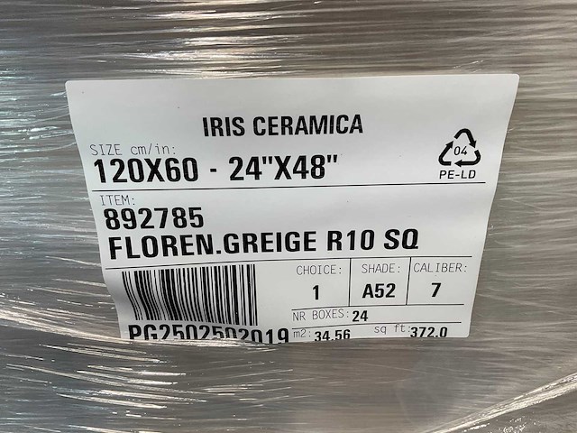 69,1m² iris ceramica - wand- en vloertegel - 120x60 cm - greige - afbeelding 6 van  8