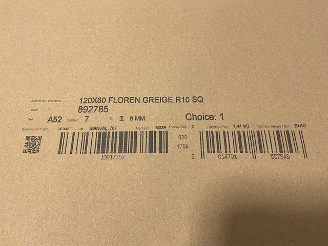 69,1m² iris ceramica - wand- en vloertegel - 120x60 cm - greige - afbeelding 7 van  8