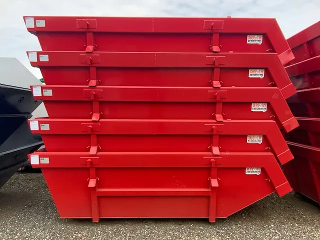 6m³ 5/4 portaalarm container (5x) - afbeelding 1 van  6