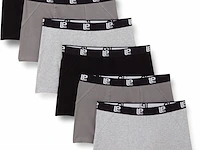 6x 6-pak heren boxershorts maat l antraciet/zwart/lichtgrijs lower east - afbeelding 1 van  3