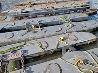 6x aanmeer catamaran/ponton met stootrand