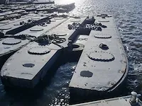 6x aanmeer catamaran/ponton met stootrand - afbeelding 6 van  12
