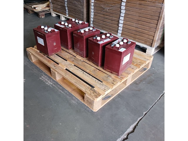 6x accu, trojan, t-145, 6 volt - afbeelding 1 van  8