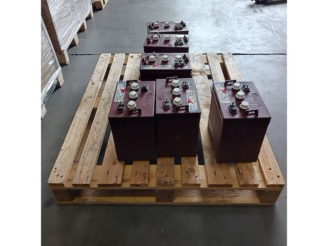 6x accu, trojan, t-145, 6 volt - afbeelding 7 van  8