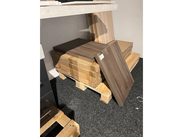 6x afdekbladen badmeubel, dark brown - afbeelding 2 van  2