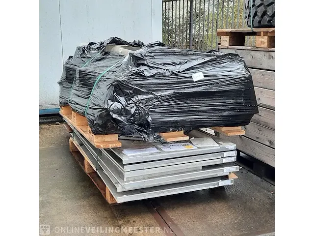 6x aluminium werkblad en 6x steun - afbeelding 1 van  5