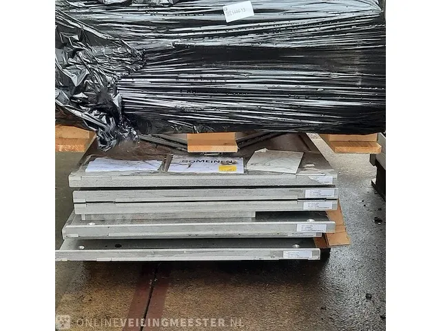 6x aluminium werkblad en 6x steun - afbeelding 4 van  5