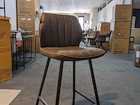 6x barstoel rv design, gino - gina, antraciet - afbeelding 1 van  9