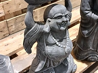 6x beeld, boeddha/monnik, zwart/antra - afbeelding 11 van  14