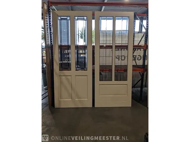 6x binnendeur met glas in lood - afbeelding 1 van  15