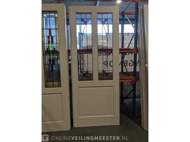 6x binnendeur met glas in lood - afbeelding 13 van  15