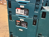 6x bouwgereedschap, 1x 18v accu, 1x lader, m-boxen makita, 2x djv182zj, 2x dhr242zjv, 1x dhs630zj, 1x dga504zj - afbeelding 3 van  5