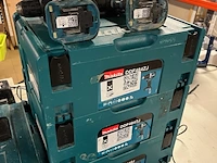 6x bouwgereedschap, 1x 18v accu, 1x lader, m-boxen, makita - afbeelding 7 van  11