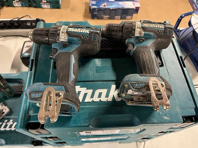 6x bouwgereedschap, 1x 18v accu, 1x lader, m-boxen, makita - afbeelding 8 van  11