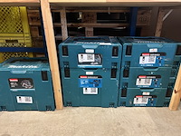 6x bouwgereedschap in m-box, makita, 3x ddf484zj, 1x dhr242zjv, 1x djv182zj, 1x dhs630zj - afbeelding 1 van  5