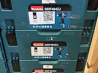 6x bouwgereedschap in m-box, makita, 3x ddf484zj, 1x dhr242zjv, 1x djv182zj, 1x dhs630zj - afbeelding 3 van  5