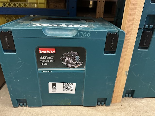 6x bouwgereedschap in m-box, makita, 3x ddf484zj, 1x dhr242zjv, 1x djv182zj, 1x dhs630zj - afbeelding 5 van  5