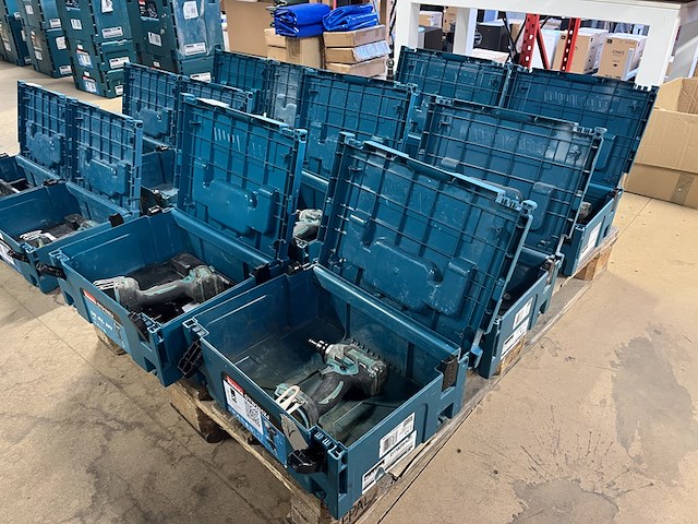 6x bouwgereedschap in m-box makita, dtd152zj, dtd153zj, dtw285zj - afbeelding 1 van  5