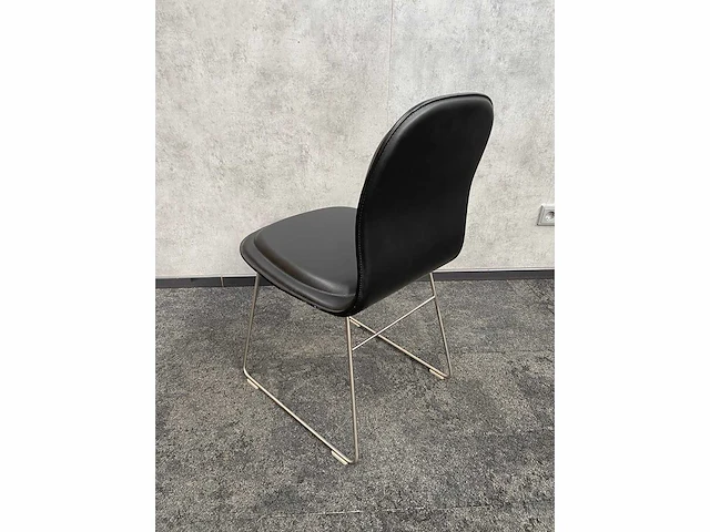 6x conferentiestoel designmix zwart/chroom - afbeelding 6 van  22