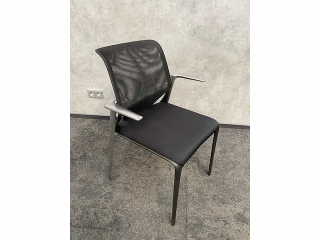 6x conferentiestoel designmix zwart/chroom - afbeelding 11 van  22