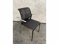 6x conferentiestoel designmix zwart/chroom - afbeelding 11 van  22