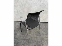 6x conferentiestoel designmix zwart/chroom - afbeelding 13 van  22
