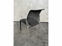 6x conferentiestoel designmix zwart/chroom - afbeelding 22 van  22