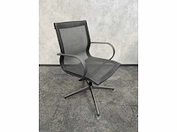 6x conferentiestoel designmix zwart/chroom - afbeelding 6 van  22