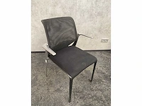 6x conferentiestoel designmix zwart/chroom - afbeelding 8 van  22