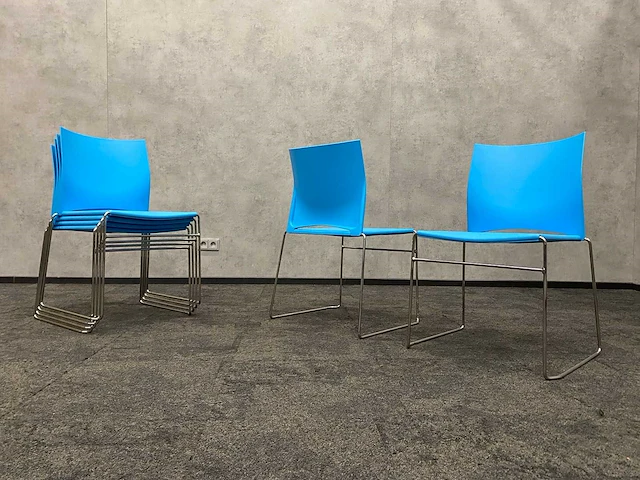 6x connection - nestelbare kantinestoel - afbeelding 2 van  10