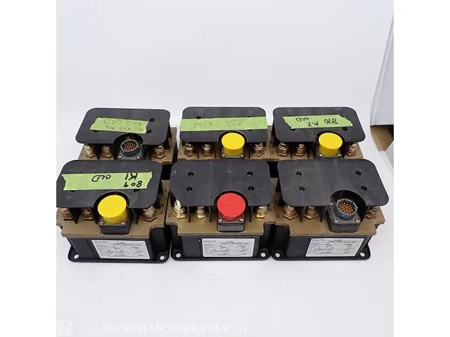 6x contactor tyco electronics hartman, zwart - afbeelding 1 van  2