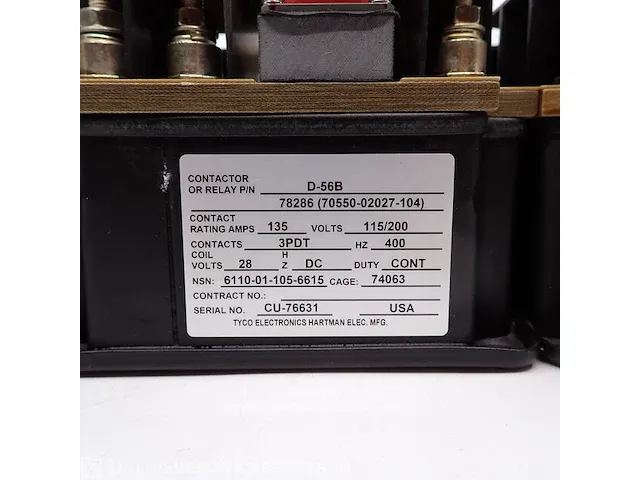 6x contactor tyco electronics hartman, zwart - afbeelding 2 van  2
