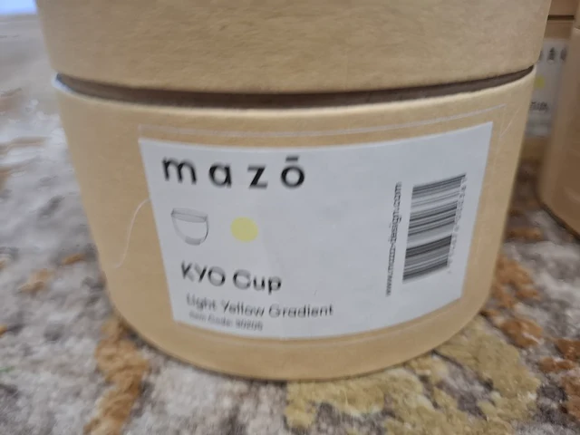 6x design beker mazo, kyo cup, diverse kleuren - afbeelding 10 van  10