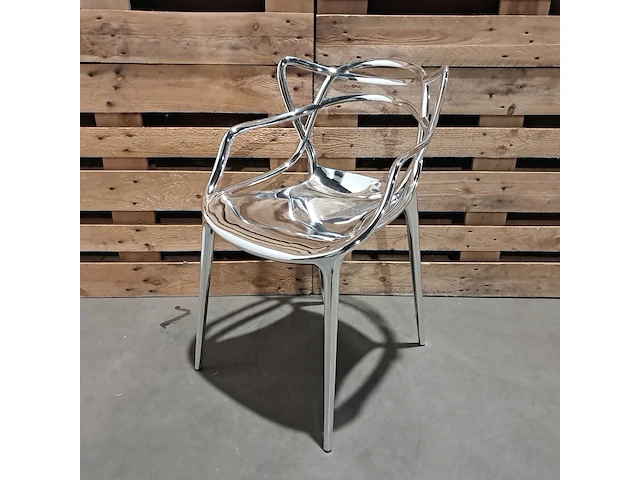 6x design stoel, kartell, masters, goud & zilver, design philippe starck with eugeni quitllet - afbeelding 2 van  7