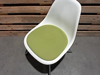 6x design stoel met vast zitkussen, vitra., eames, blauw & groen - afbeelding 4 van  9