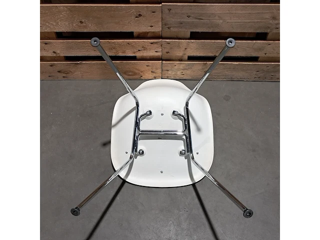 6x design stoel met vast zitkussen, vitra., eames, blauw & groen - afbeelding 5 van  9