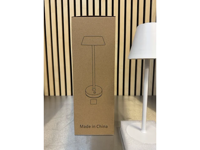 6x design tafellamp verschillende kleuren wit licht, dimbaar en oplaadbaar usb-c, wit - afbeelding 6 van  6