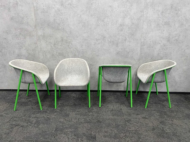 6x devorm - duurzame design stoel - pet-vilt - afbeelding 2 van  5