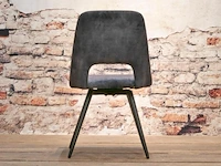 6x eetkamerstoel beyon zonder arm - draaibaar - adore donker grijs / dark grey - afbeelding 5 van  5