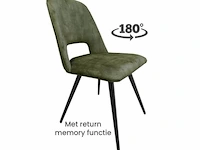 6x eetkamerstoel beyon zonder arm - draaibaar - adore groen / dark green - afbeelding 1 van  4