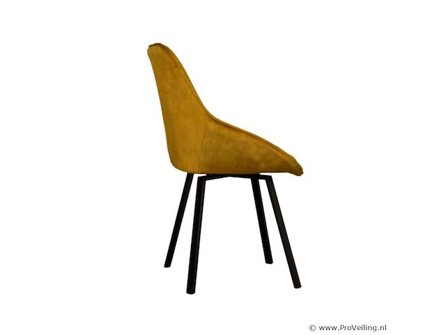6x eetkamerstoel don zonder arm - draaibaar - adore goud / geel - afbeelding 2 van  4