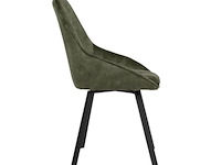 6x eetkamerstoel don zonder arm - draaibaar - adore groen - afbeelding 2 van  5