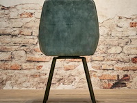 6x eetkamerstoel don zonder arm - draaibaar - adore licht blauw / light blue - afbeelding 4 van  4